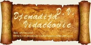 Đenadija Vidačković vizit kartica